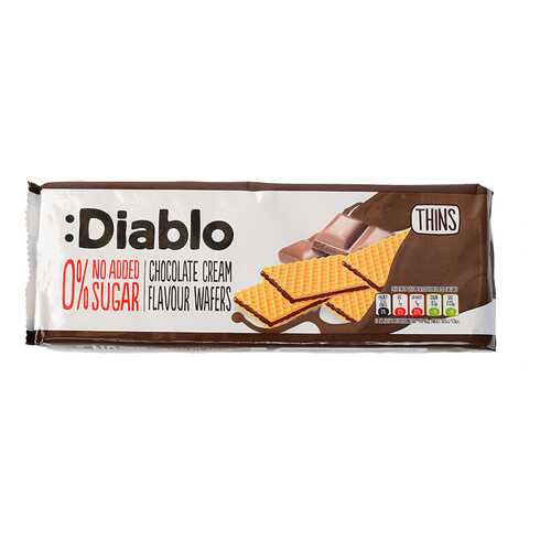 Вафли Diablo Florbu La Flor Burgalesa с шоколадом без сахара 160 г
