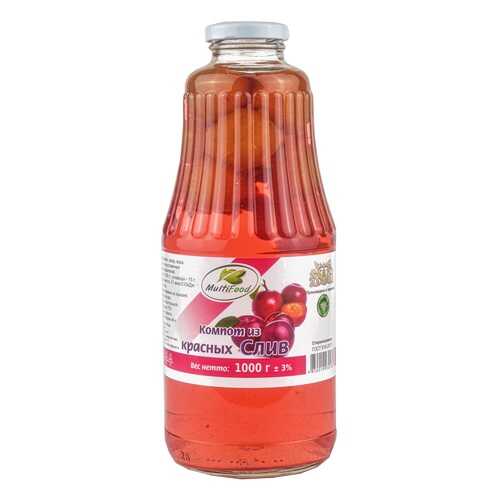 Компот Multi Food из красных слив 1 л