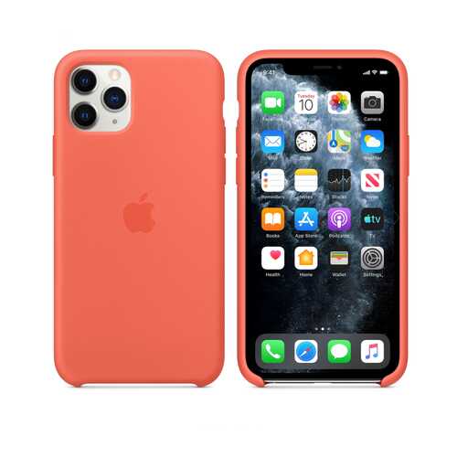 Чехол для Apple iPhone 11 Pro Silicone Case Orange (MQZ12FE/A)