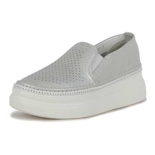 Слипоны женские Alessio Nesca K0611LC-2B серебристые 39 RU