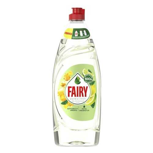 Средство для мытья посуды Fairy Pure & Clean Бергамот и Имбирь 650мл