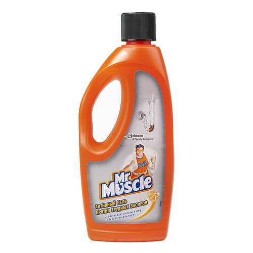 Средство для очистки труб и сливов Mr.Muscle активный гель 500 мл
