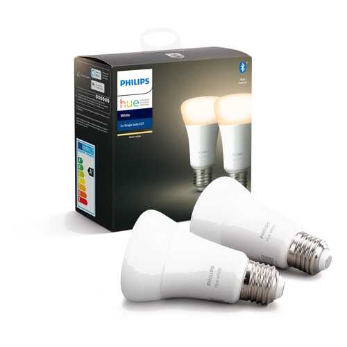 Умные светодиодные лампы Philips Hue White Bluetooth E27 2 шт (8718696785270)