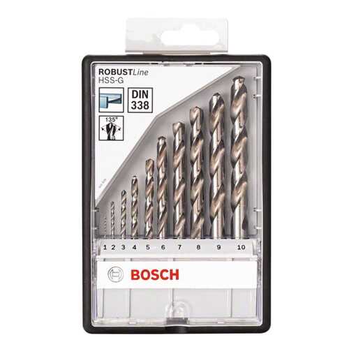 Сверло универсальное Bosch HSS-G, ЗАТОЧКА 135, ROBUST LINE 2607010535