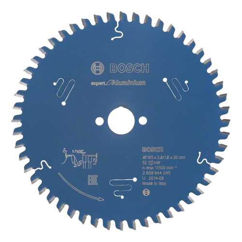 Диск по дереву Bosch EXP AL 165x20-52T 2608644095