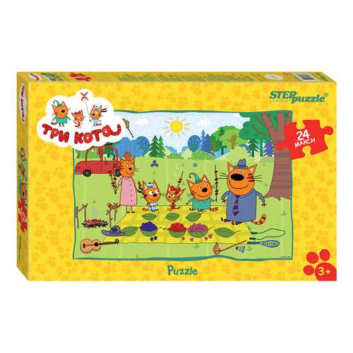 Пазл Step Puzzle Maxi Три кота 24 детали