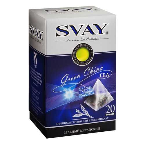 Чай зеленый Svay green china китайский 20 пакетиков