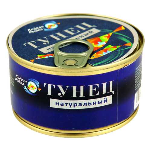Тунец Клевая Рыбка натуральный 185 г