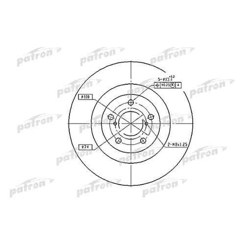 Тормозной диск PATRON PBD7004