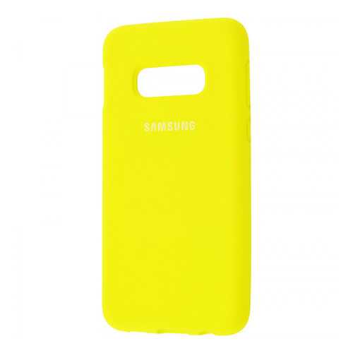 Чехол Silicone Cover для Samsung Galaxy S10 E (full protective) Yellow
