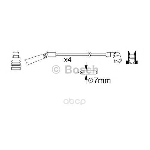 Комплект высоковольтных проводов Bosch 0986357157