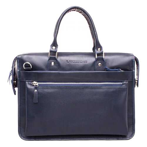 Портфель мужской кожаный Lakestone Halston синий