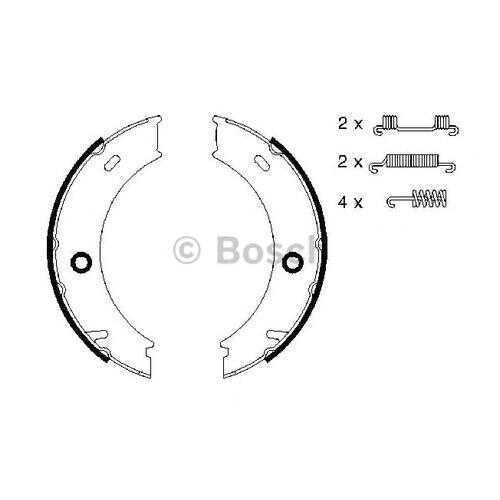 Комплект тормозных колодок Bosch 0986487611