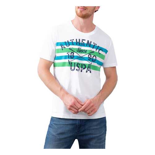 Футболка мужская U.S. POLO Assn. G081GL0110PRAVNE белая S