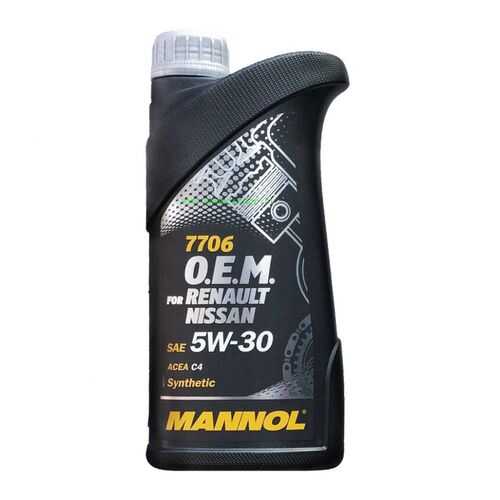 7706 MANNOL O.E.M. for RENAULT NISSAN 5W-30 1 л. Синтетическое моторное масло 5W30