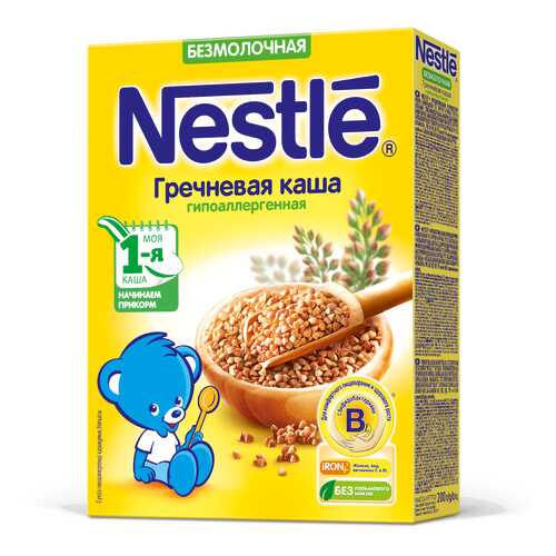 Каша безмолочная Nestle Гречневая гипоаллергенная с 4 мес. 200 г