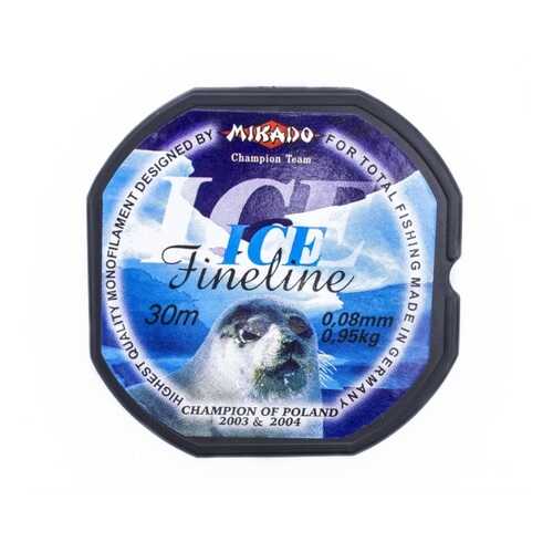 Леска монофильная Mikado FineLine Ice 0,08 мм, 30 м, 0,95 кг