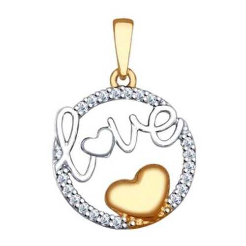 Подвеска «Love» с фианитами SOKOLOV 93030326