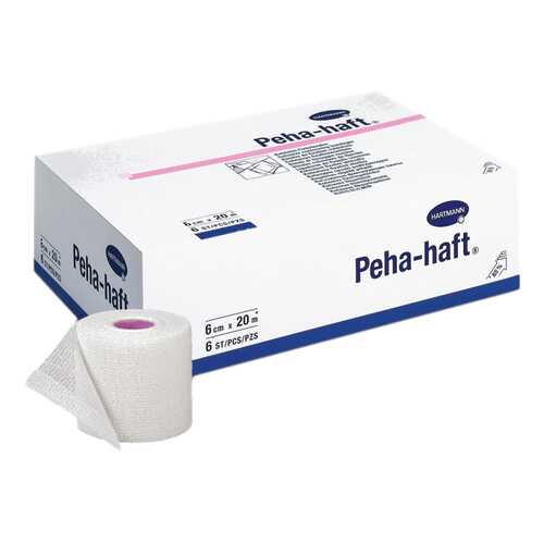 Бинт Peha-haft самофиксирующийся без латекса размером 20 м х 6 см 6 шт.