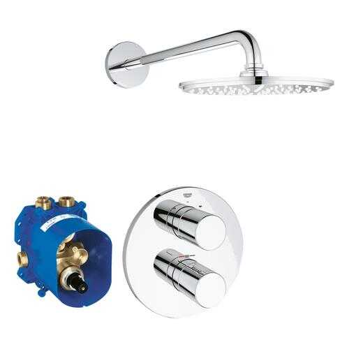 Смеситель для встраиваемой системы Grohe Grohtherm 3000 Cosmopolitan 26262000 серебристый