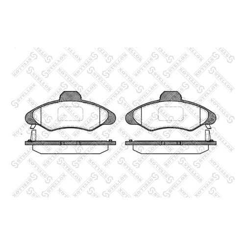 Комплект тормозных дисковых колодок Stellox 342 004B-SX