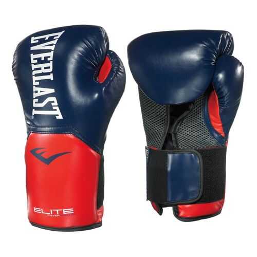 Боксерские перчатки Everlast Elite ProStyle красные/синие 8 унций