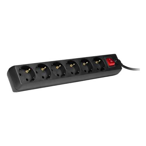 Сетевой фильтр Sven Optima, 6 розеток, 4,8 м, Black