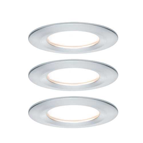 Светильник встраиваемый, комплект Nova Coin LED 3x6,5W Alu ge 93462