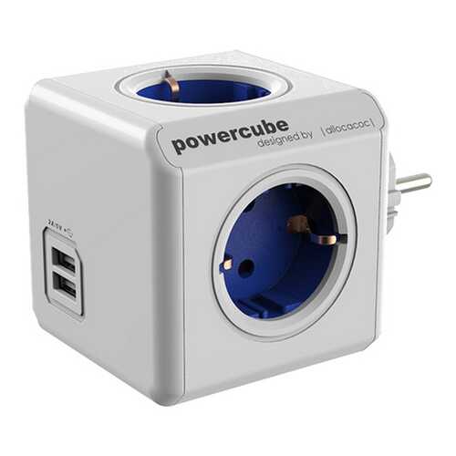 Сетевое зарядное устройство Allocacoc PowerCube 2 USB 4,2A White