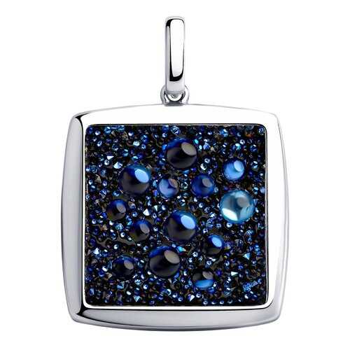 Подвеска SOKOLOV из серебра с синим кристаллами Swarovski 94032481
