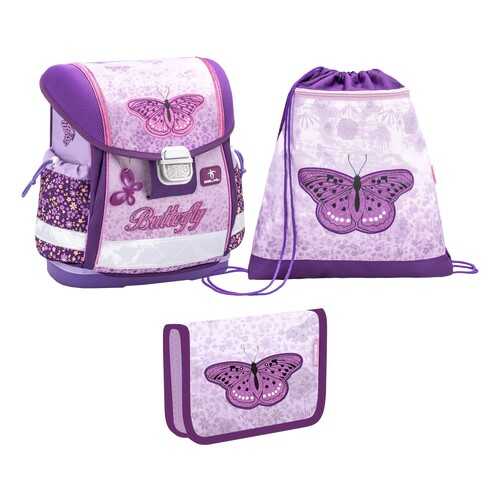 Ранец детский Belmil Classy Shiny Butterfly с мешком для обуви и пеналом