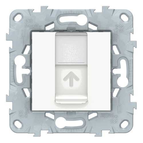 SE Unica New Белая Розетка компьютерная, RJ45, одиночная кат. 5е UTP