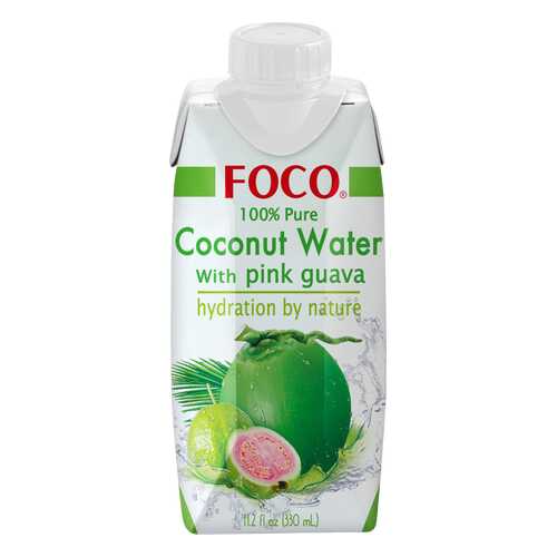 Вода кокосовая Foco с розовой гуавой 330 мл