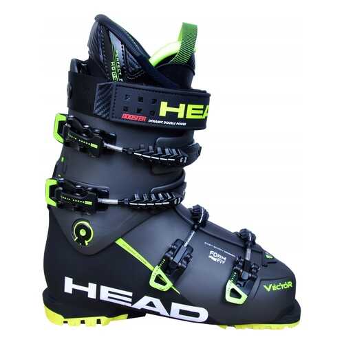 Горнолыжные ботинки HEAD Vector Evo 130 S 2018, anthracite/black/neon yellow, 30