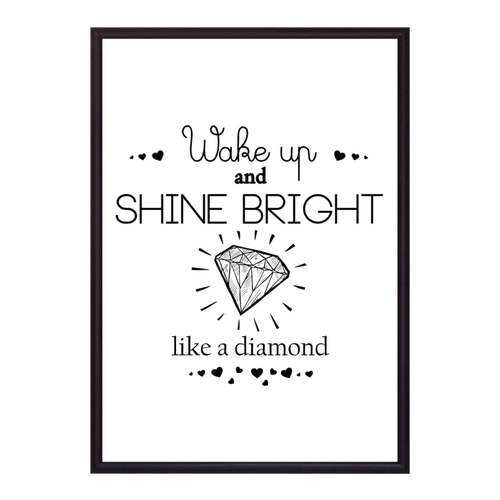 Постер в рамке Shine bright! 21х30 см