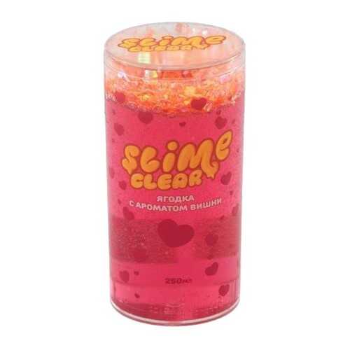 Слайм Волшебный мир Clear-slime Ягодка с ароматом вишни, 250 гр