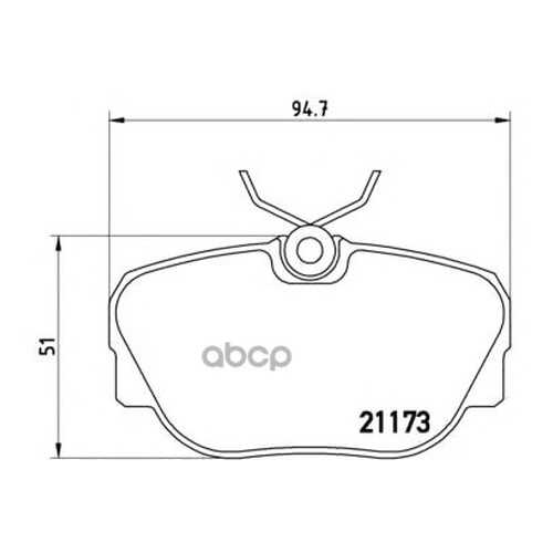 Комплект тормозных колодок brembo P06010