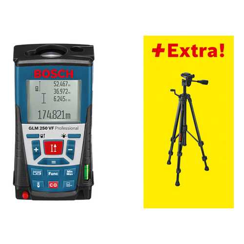 Лазерный дальномер Bosch GLM 250VF+ BT 150 061599402J