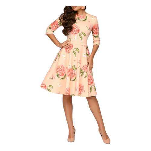 Платье женское D&M by 1001DRESS DM01487PH розовое S