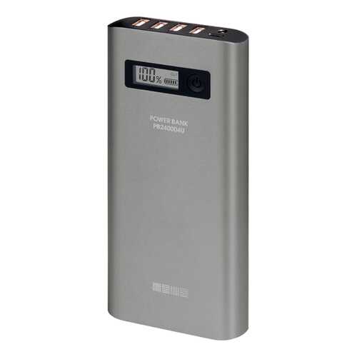 Внешний аккумулятор InterStep PB240004U 24000 мА/ч (IS-AK-PB244USPG-000B20) Silver
