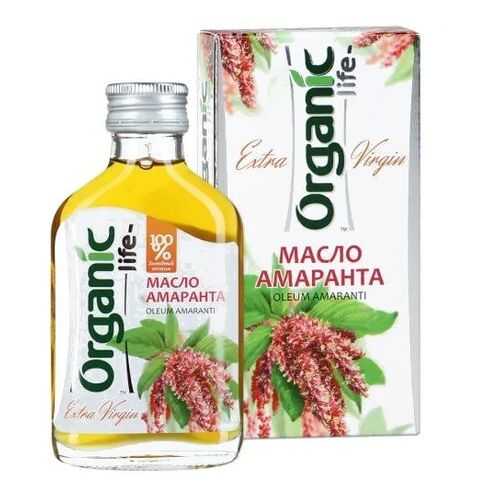 Масло пищевое Organic Life нерафинированное амарантовое 100 мл