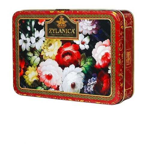 Чай Zylanica Red Super Pekoe шкатулка с цветами черный листовой 100 г