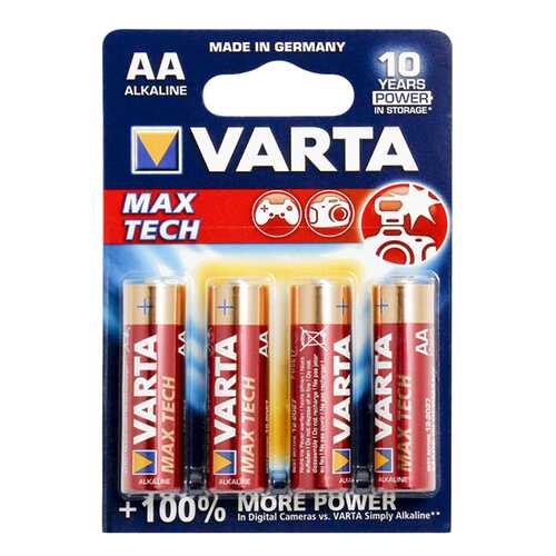 Батарейка Varta MAX Tech LR6-4BL 4 шт