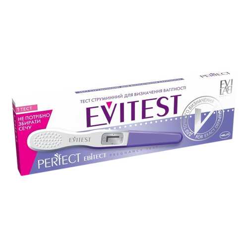 Тест кассета на определение беременности Evitest Perfect держатель колпачок