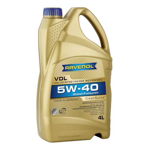 Моторное масло Ravenol VDL SAE 5W-40 4л