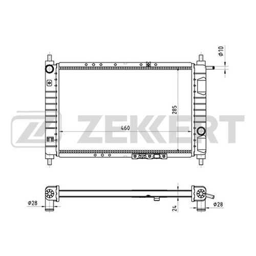 Радиатор охлаждения двигателя ZEKKERT MK-1394