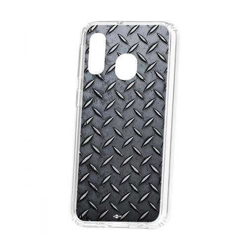 Чехол Kruche Samsung Galaxy A40 Print Сталь