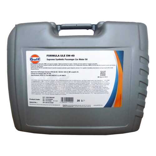 Моторное масло Gulf Formula ULE 5W-40 20л