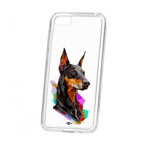 Чехол Huawei Honor 7A Kruche Print Доберман