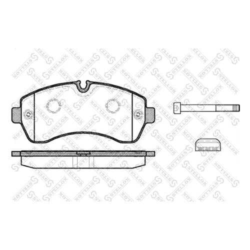 Комплект тормозных дисковых колодок Stellox 1254 000-SX